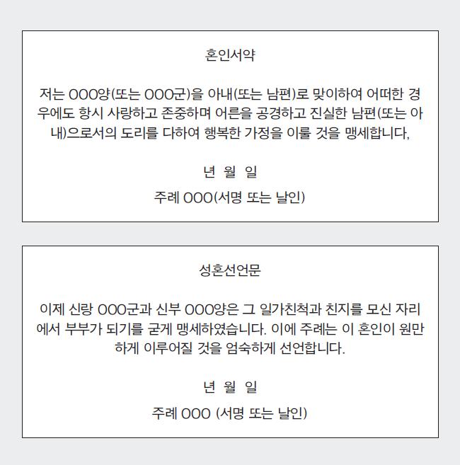 일생의례 혼례식